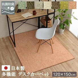 デスクカーペット チェアマット 無地 120×150cm シンプル 北欧 おしゃれ 足元 マット カーペット 抗菌 防ダニ アレルキャッチャー シャギー 傷防止 ルームマット ナイロン 防炎 オールシーズン 長方形 サンティエデスクカーペット