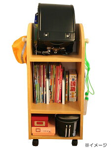 ランドセル【機能満載 おかたづけラック】教科書 ノート 参考書など・・ 収納能力アップ ラック ランドセル収納 キッズ 子供部屋 学習机 キャスター付き 移動も楽々♪ KDR-2437 キッズラン