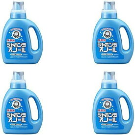 【まとめ買い】シャボン玉 衣料用液体洗剤 スノール 本体 1000ml【×4個】