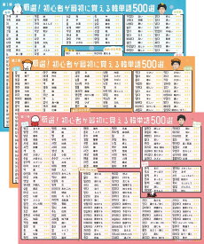 厳選！初心者が最初に覚える韓単語500選　3ページ　A3