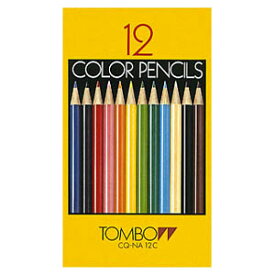【メール便対応/3個まで】CQ-NA12Cトンボ鉛筆 色鉛筆 紙箱 12色子供 プレゼント ギフト 入学祝 進級