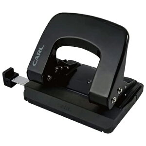 【メール便不可】LPN-20-Kカール事務器 アリシス(2穴パンチ) 20枚(穿孔枚数)ブラック 穴あけパンチ 書類 整理 製本 コンパクト 学校用 事務用 家庭用 オフィス かわいい シンプル