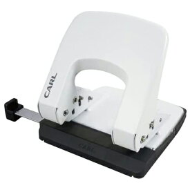 【メール便不可】LPN-35-Wカール事務器 アリシス(2穴パンチ) 35枚(穿孔枚数)ホワイト 穴あけパンチ 書類 整理 製本 コンパクト 学校用 事務用 家庭用 オフィス かわいい シンプル