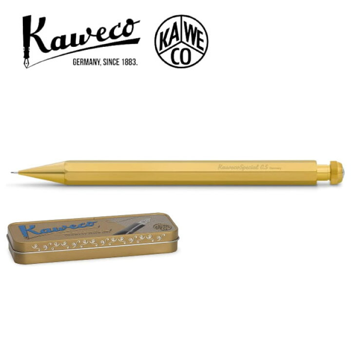 楽天市場】KAWECO-PS-05BRカヴェコ スペシャル ペンシル ブラス 0.5mm 