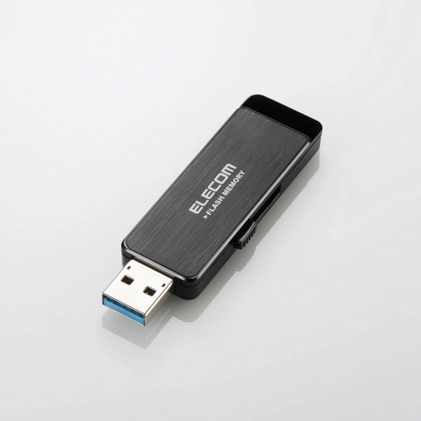 エレコム USB3.0ハードウェア暗号化USBメモリ8GB MF-ENU3A08GBKロック 暗号化 情報漏洩 防止 対策