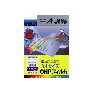 �y���[���֑Ή��z27077�G�[���� OHP�t�B���� �C���N�W�F�b�g�v�����^�p A4�� �m�[�J�b�g