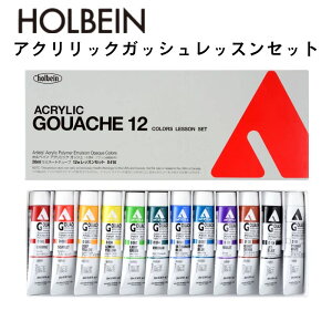 【メール便不可】D410ホルベイン画材 アクリリック ガッシュ 20ml レッスンセット絵の具 セット 多色 絵 簡単 スケッチ 小学生 中学生 高校生 大学生 大人 社会人 プレゼント ギフト 美術 初心