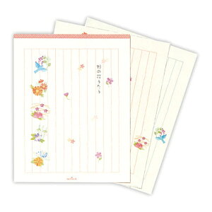 【メール便対応】819026日本ホールマーク 野の花うたうIII レターパッド 6冊入り