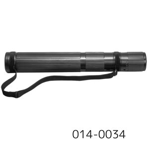 【メール便対応不可】014-0034マービー スライドケース ブラック A2〜A0 筒長600〜980mm R-100B 筒径100mm 図面ケース 筒型 ショルダーバンド付き 現場