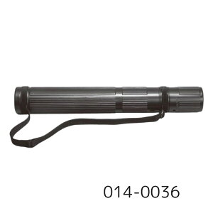 【メール便対応不可】014-0036マービー スライドケース ブラック A2〜A0 筒長600〜980mm R-85B 筒径85mm 図面ケース 筒型 ショルダーバンド付き 現場