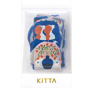 【メール便対応不可】KITF002キングジム KITTA キッタ フレーク シンワ 表紙サイズ(折り畳み時):91×55 3枚×10柄