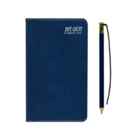 【メール便対応】A1146ダイゴー ジェットエース 鉛筆付紺手帳 日記 メモ