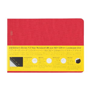 yʌFzy֑ΉzSS0061jgY STALOGY Editors Series 1/2 Year Notebook B6 Landscape Grid1/2 C[m[g hXP[v Obh ^TrA 蒠 q