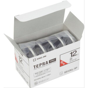 �y5�p�b�N�z�y���������zSS12KL-5P�L���O�W�� �e�v��PRO�e�[�v�J�[�g���b�W �G�R�p�b�N�����O�^�C�v�����x�� 12mm�� �������e�v���e�[�v �e�v�� �e�[�v