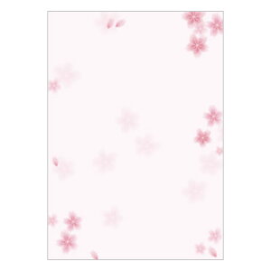 【メール便対応】4-1005ササガワ OA対応和柄用紙 和ごころ 桜