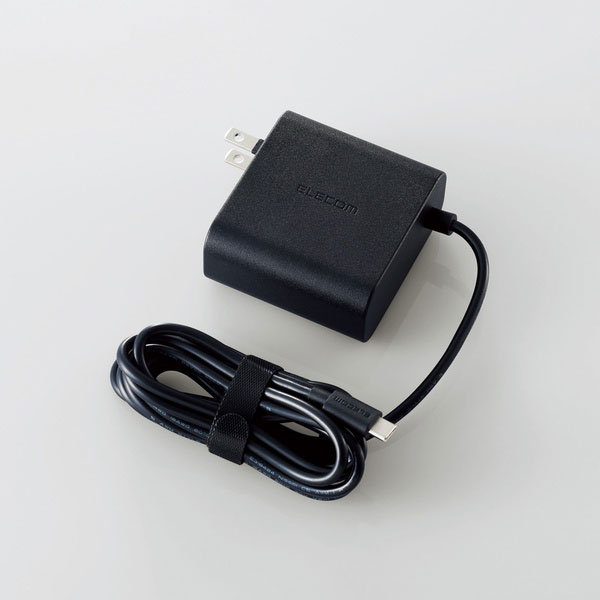 <br><br>エレコム PD対応 USB AC充電器 (PD45W) ACDC-PD0145BK