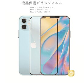 iPhone 12 iPhone 12 pro ブラック枠タイプ 強化ガラス液晶保護フィルム iPhone 12 mini iPhone 12 Pro Max 強化ガラスフィルム 格安 気泡ゼロ 飛散防止 ポイント消化