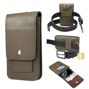 ウエストポーチ レザー調 ベルトホルダー メンズ ベルトポーチ スマフォポーチ スマホポーチ 縦型 横付け可能 ヒップバッグ iphone xperia Android 男性用 ビジネス定番 おしゃれ ベルト通し横縦
