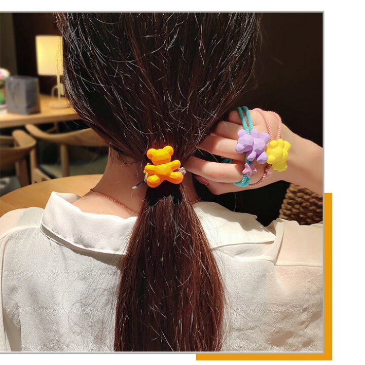 楽天市場 ヘアゴム おしゃれ ヘアバンド 輪ゴム クマの形 星 カラフル ヘアアクセサリー アクセサリー 子供 可愛い リングゴム 髪飾り 髪留め 発表会 パーティー ポイント消化 Hello Case 楽天市場店