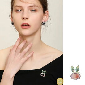 兎 小型ブローチ ファッション 可愛い ピンバッジブローチ 大人 かわいい アクセサリー 贈り物 レディース パーティー 普段着 BOX付き 入学式 結婚式