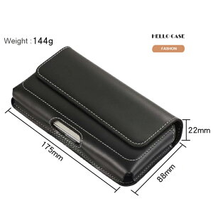 横型 本革ウェストポーチ レザー スマホポーチ メンズ ベルトホルダー ベルトポーチ スマホケース ギャラクシー ソニー携帯対応 iPhone16 iPhone 15 プラス シンプルスマホ Android エクスペリア ア
