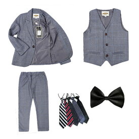 ＼MAX15%OFFクーポン／ 男の子 スーツ 卒業式 スーツ 七五三 男の子 スーツ キッズ フォーマル 入学式 スーツ 子供 スーツ キッズ ネクタイ付きスーツ一式 フォーマル 3~8点セット シングルスーツ 大きいサイズ ジュニアスーツ 子供フォーマル 小学生 入学式 卒園式 子供服