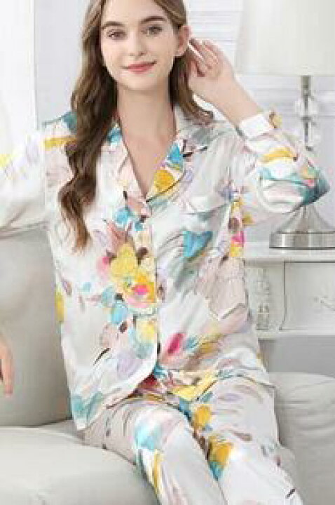 楽天市場】シルク パジャマ レディース 長袖 ルームウェア シルク100  