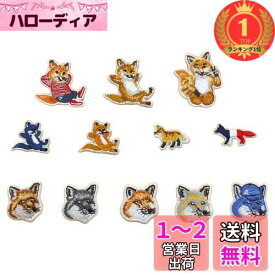 【楽天ランキング1位獲得】DFsucces アイロンワッペン 人気セット キツネ匹 刺繍パッチ 補修 ワッペン 貼り付けまたは縫い付け パッチステッカー DIY 補修 手作り (12枚セット)