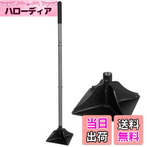 【送料無料】Walensee スチール製 タンパー 122cmハンドル付き 転圧 タンパー ゴム製グリップ付き アスファルトタンパー 20cmx20cm 四角ランマ 省力化 オールスチール 高耐久 理想的なツール 地面