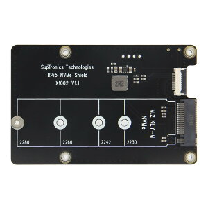 yzGeekworm X1002 V1.1 PCIe NVMe M.2 SSD 2280g{[hARaspberry Pi 5ɓKp