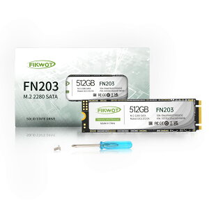 yzFikwot FN203 512GB M.2 SATA SSD SLC LbV 3D NAND TLC SATA III 6Gb/s M.2 2280 NGFF  SSD őǍ: 550MB/s ő发F460MB/s UltrabookA^ubg Rs[^[A~j PC ƌ݊