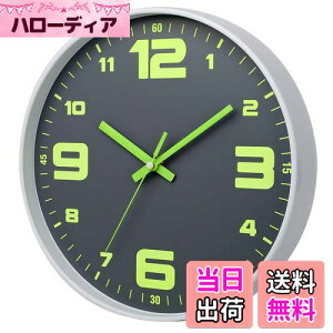 【送料無料】HZDHCLH 掛け時計 電波時計 夜光 壁掛け 暗くなると自動で光る時計 連続秒針 北欧 大数字 蓄光蛍光 壁掛け時計 静音 アラビア数字 自宅 寝室 装飾 昼も夜も見える 時計 見やすい