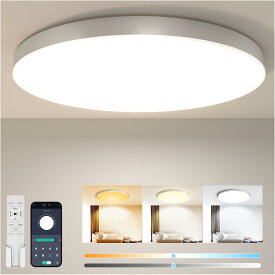 Coizabera LED シーリングライト 6畳 28W 3600lm 調光調色 豆電球常夜灯 天井照明器具 おしゃれ 蛍光灯 リモコン付き スマホAPP操作 6～8畳 和室/洋室/寝室/玄関/リビング/キッチン適用