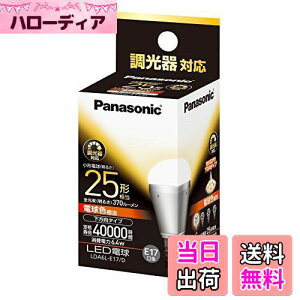 【送料無料】パナソニック EVERLEDS ミニクリプトン型 LED電球(調光器対応・E17口金・小形電球形・電球25W相当・370ルーメン・電球色相当)LDA6LE17D