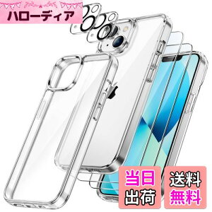 yzJEDirect 5 in 1 iPhone 13 P[X (6.1C`p) tی 2tB+2JYtBt ΂݂Ȃ Sʕی KXtB ϏՌJo[ (NA)