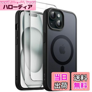 yzJETech 3 in 1 iPhone 15 6.1 C`p }Olbg P[X 2KXtBt MagSafeΉ }bgobN ϏՌX}zJo[ (ubN)