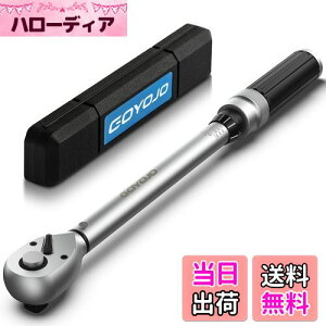 【送料無料】GOYOJO トルクレンチ プレセット型 差込角(3/8 インチ) 5-60N.m 両回転対応 トルク精度 ±3% 自動車用、自電車、オートバイ、機械の整備 作業工具 ( 5-60N.m )