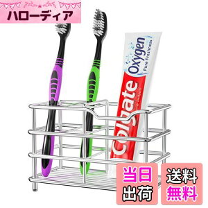 【送料無料】Gelrova 歯ブラシスタンド ステンレス鋼歯ブラシホルダー 多機能歯ブラシホルダー 洗面所 洗面用品 電動歯ブラシ置き
