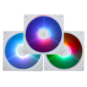 yzTHERMALRIGHT TL-S12W-S X3 CPU t@ 120mm ARGB ̏ꍇ̃N[[ t@ ARGB ̏ƖʁA1500RPM x PC PWM ̖Rs[^ t@ACPU ̗pt@̔Ɨ܂iTL-S12W-S X3j