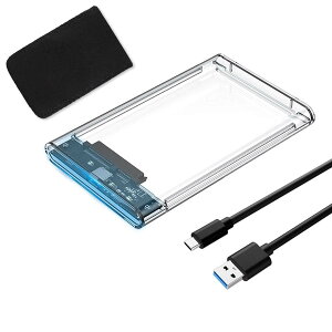 YFFSFDC Type-C 2.5C` HDD/SSDP[X USB3.1 Gen1 hCuP[X SATA III Otn[hfBXN 6Gbps f[^] UASPΉ V[Y |[^u SSD hCu P[X SATA USB ϊ{bNX lW&