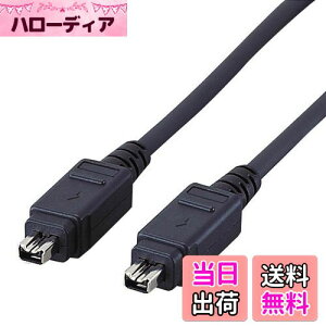 yzGR USBP[u yFireWirez IEEE1394 400(i.LINKEDV) 4pin-4pin 1m ubN IE-441BK