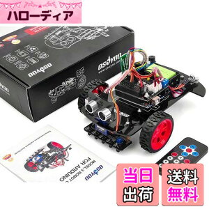 �y���������zOSOYOO2�� �쓮 �X�}�[�g ���{�b�g�J�[ �X�^�[�^�[�L�b�g Arduino�݊��� UNO R3 �v���W�F�N�g 2WD Smart Robot Car Kit �I�[�v���\�[�X ���烍�{�b�g �m�� ���{�������(9V�d�r�t��)