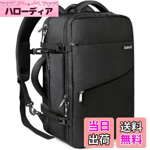 �y���������z[Inateck] 40L ���s �����b�N ��e�� 3way �o�b�N�p�b�N �@���������� ���[�� �o�� �y�� ����h�~ �������H 15.6-17�C���`PC �o�b�O �j�����p �ʋ� �ʊw �l�C �ϏՌ� ������� �u���b�N