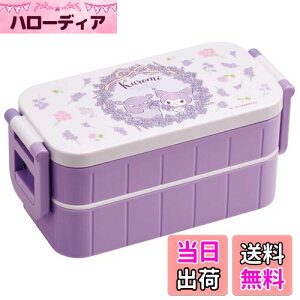 【送料無料】スケーター(Skater) 弁当箱 クロミ フラワーリース サンリオ 600ml 抗菌 2段 女性用 日本製 YZW3AG-A
