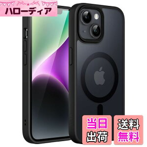 yzJETech iPhone 14 Plus 6.7C`p }Olbg P[X MagSafeɑΉ ̃}bgw ^ ϏՌ Jo[ (ubN)