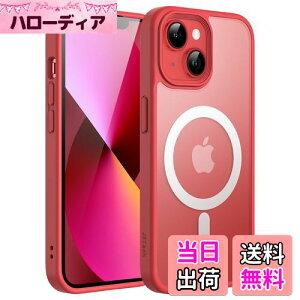 yzJETech iPhone 13 6.1C`p }Olbg P[X MagSafeɑΉ ̃}bgw ^ ϏՌ Jo[ (bh)