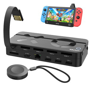 Unitek 2024 Rt 10-in-1 Switch J[h[_[؂ւ switchhbN yNintendo Switch&Switch OLEDΉz ؂ւ4 P̎戵 [dȂerɉf yLANEHDMIϊEUSBz 1000C[Tl
