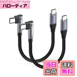 yzaceyoon USB C P[u Z 10cm Type-C L 2{ ő100W }[d ^CvC PL^ 10Z` 480Mbps f[^ CtoC P[u 90x  IX-IX 0.1M for iPhone16 15 V[Y for Galaxy ȂǂU