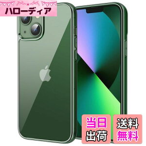 【送料無料】JETech iPhone13 mini 保護ケース(5.4インチ専用) 黄ばみなし 衝撃吸収 バンパーカバー 傷つけ防止 クリアバック (アルパイングリーン)