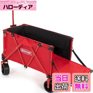 【送料無料】Overmont キャリーカート アウトドアワゴン 150L 大容量 耐荷重約120kg 4輪 特大 キャリーカート キャンプカート ストッパー付 後部展開可 折り畳み コンパクトワンタッチ収束式 花